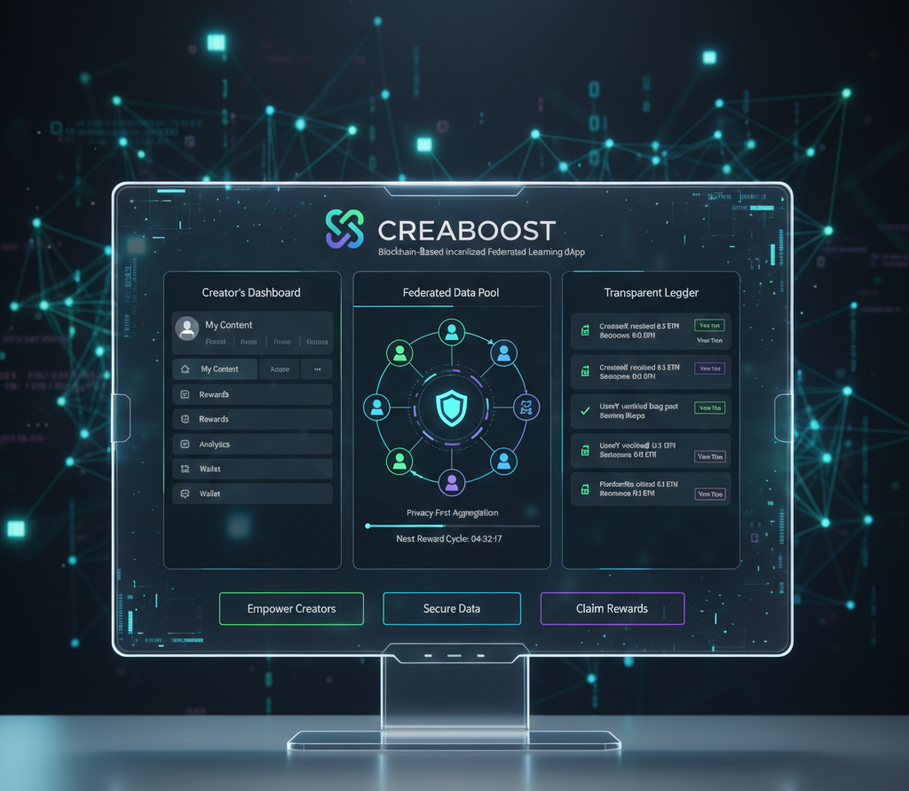 CREABOOST – Blockchain-Based Incentivized Federated Learning dApp
